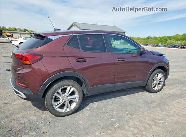 KL4MMCSL7NB015955 2022 BUICK ENCORE Maroon Trasero derecho