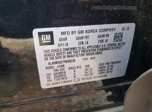KL4MMDS27PB008228 2023 BUICK ENCORE Black Vista interior de 360 grados
