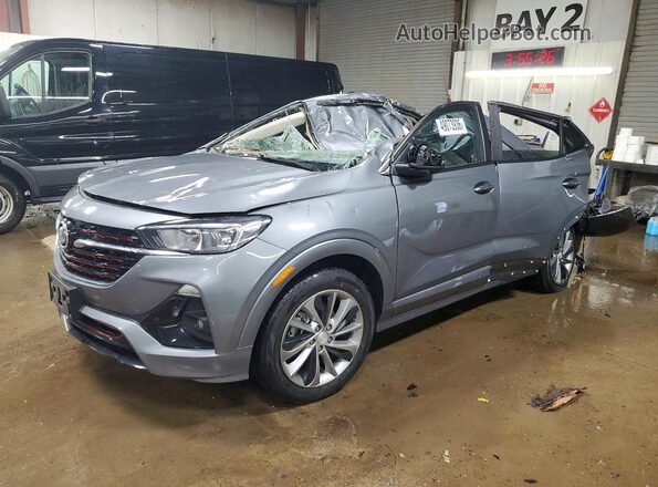 KL4MMDSL6NB037094 2022 BUICK ENCORE Серый Передняя левая четверть