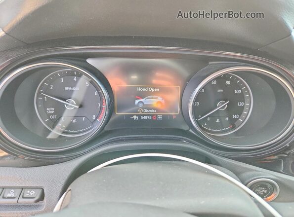 KL4MMESL5MB162267 2021 BUICK ENCORE White Widok zestawu wskaźników