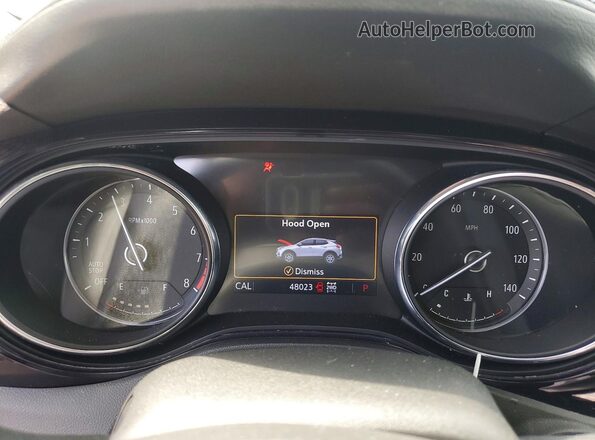 KL4MMESL9NB116488 2022 BUICK ENCORE Gray ხელსაწყოთა პანელის ხედი