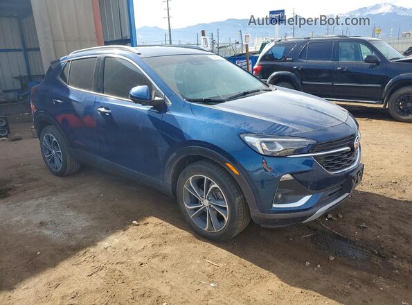 KL4MMFSL4MB106388 2021 BUICK ENCORE Blue Front right