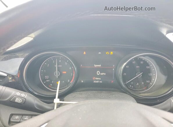 KL4MMFSL4MB106388 2021 BUICK ENCORE Blue Instrument cluster view