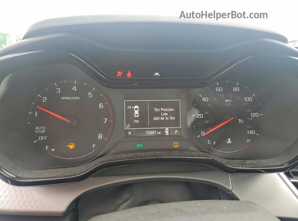 KL77LFE23RC127028 2024 CHEVROLET TRAX Белый Вид щитка приборов