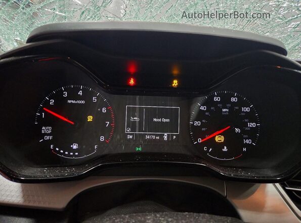 KL77LFE27RC122897 2024 CHEVROLET TRAX Серебряный Вид щитка приборов