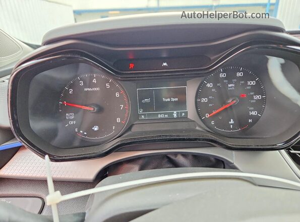 KL77LFEP1SC201418 2025 CHEVROLET TRAX White Вид щитка приладів