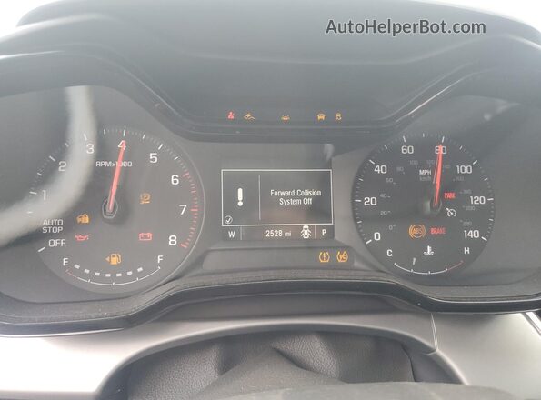KL77LFEP8SC199571 2025 CHEVROLET TRAX White Widok zestawu wskaźników
