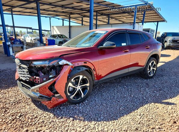KL77LGEP2SC214104 2025 CHEVROLET TRAX Maroon Передня ліва чверть