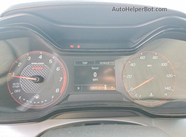 KL77LGEP2SC249838 2025 CHEVROLET TRAX Gray Вид щитка приладів
