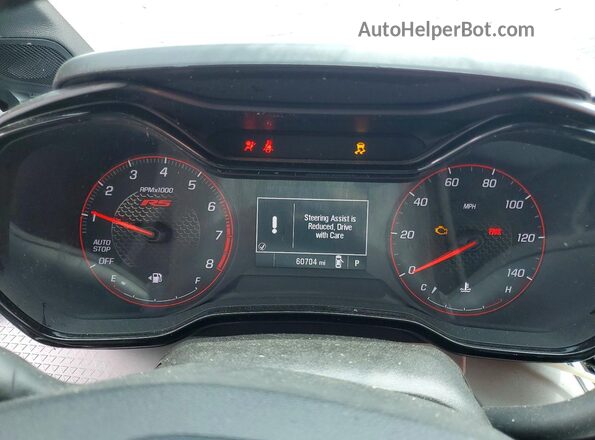 KL77LGEP8SC257684 2025 CHEVROLET TRAX Темно-бордовый Вид щитка приборов