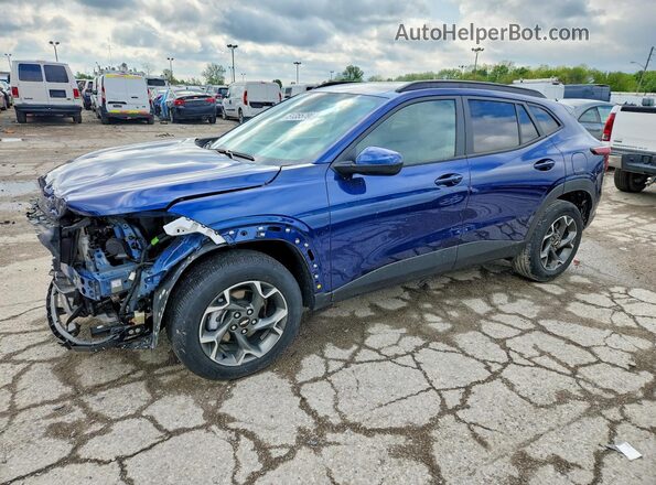 KL77LHE20RC225848 2024 CHEVROLET TRAX Синий Передняя левая четверть