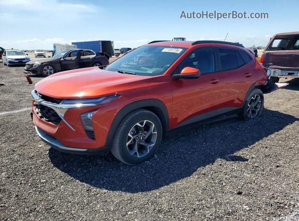 KL77LHE29RC054582 2024 CHEVROLET TRAX Оранжевый Передняя левая четверть