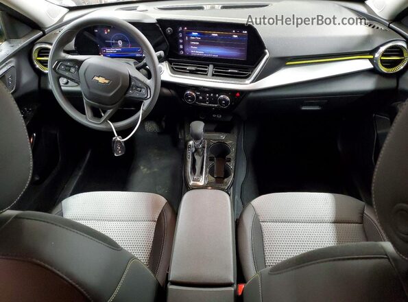 KL77LHEP0TC072181 2026 CHEVROLET TRAX Black Dashboard view