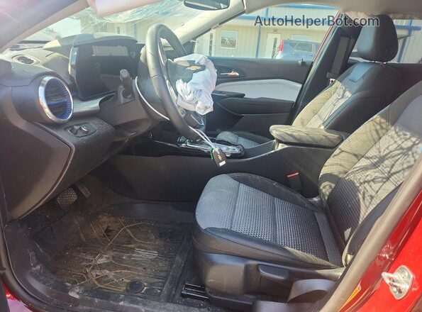 KL77LHEP1SC208428 2025 CHEVROLET TRAX Maroon Вид салону спереду
