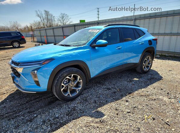KL77LHEP5SC137654 2025 CHEVROLET TRAX Синий Передняя левая четверть