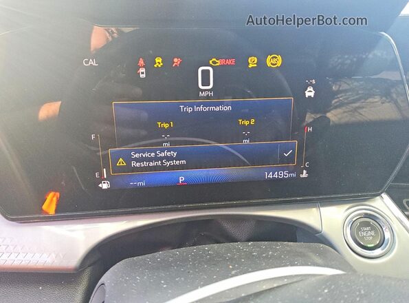 KL77LHEP6SC242090 2025 CHEVROLET TRAX Black Вид щитка приладів