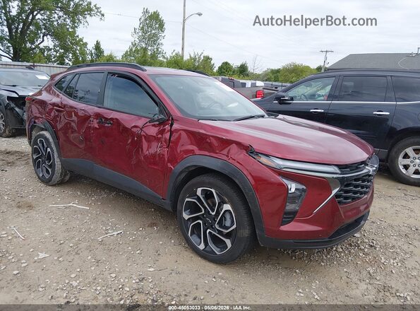 KL77LJEP1SC270290 2025 CHEVROLET TRAX Красный Передняя правая четверть