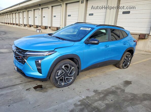 KL77LJEP8SC160661 2025 CHEVROLET TRAX Синий Передняя левая четверть