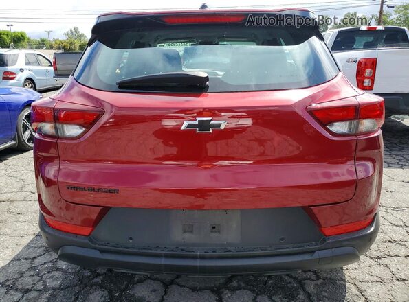 KL79MMS22MB106927 2021 CHEVROLET TRAILBLAZER Red Rear view