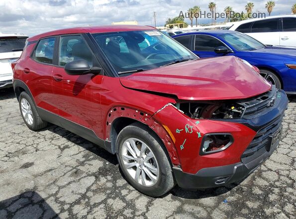 KL79MMS22MB106927 2021 CHEVROLET TRAILBLAZER Red Front right