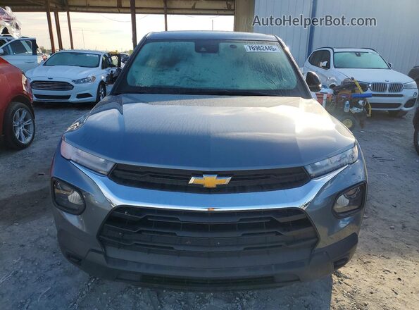 KL79MMS24MB015528 2021 CHEVROLET TRAILBLAZER Gray Front view