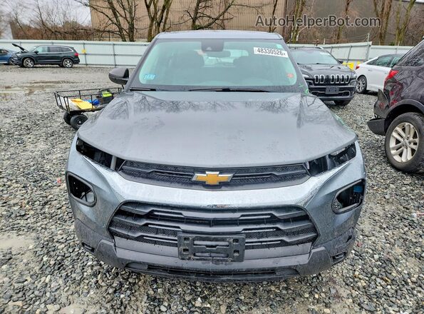 KL79MMS26MB100712 2021 CHEVROLET TRAILBLAZER Gray Widok z przodu