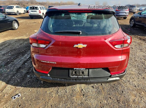 KL79MMS28RB038155 2024 CHEVROLET TRAILBLAZER Burgundy უკანა ხედი