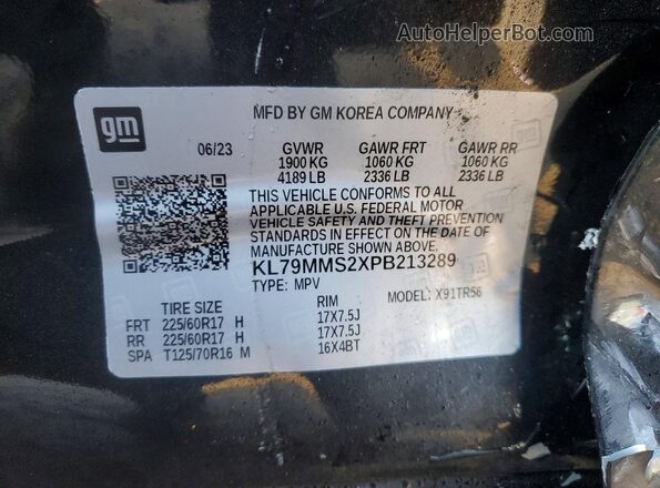 KL79MMS2XPB213289 2023 CHEVROLET TRAILBLAZER Black Widok komory silnika