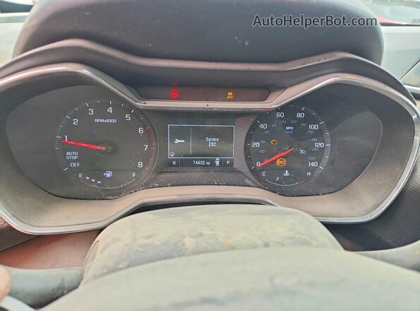 KL79MPS24PB103095 2023 CHEVROLET TRAILBLAZER Серебряный Вид щитка приборов