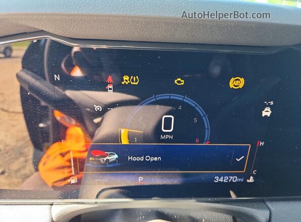 KL79MPS28RB032132 2024 CHEVROLET TRAILBLAZER Black Instrument cluster view