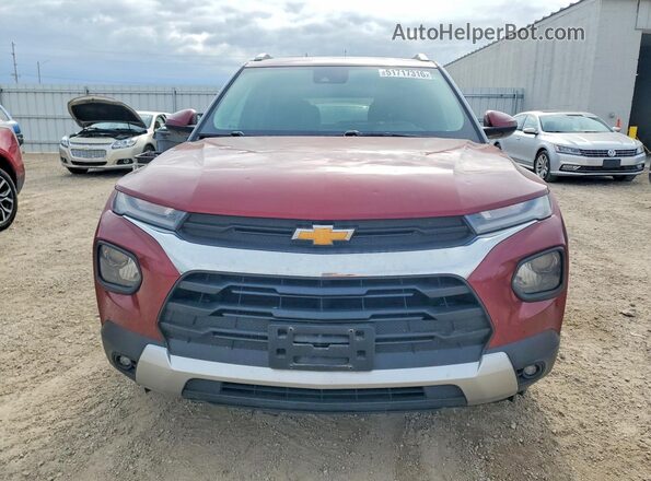KL79MPSL0NB068772 2022 CHEVROLET TRAILBLAZER Red Vista frontal