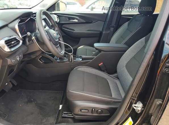 KL79MPSL1NB077268 2022 CHEVROLET TRAILBLAZER Black Widok wnętrza z przodu
