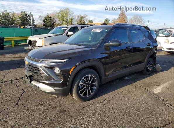 KL79MPSL2RB158348 2024 CHEVROLET TRAILBLAZER Black წინა მარცხენა ხედი სამი მეოთხედიდან