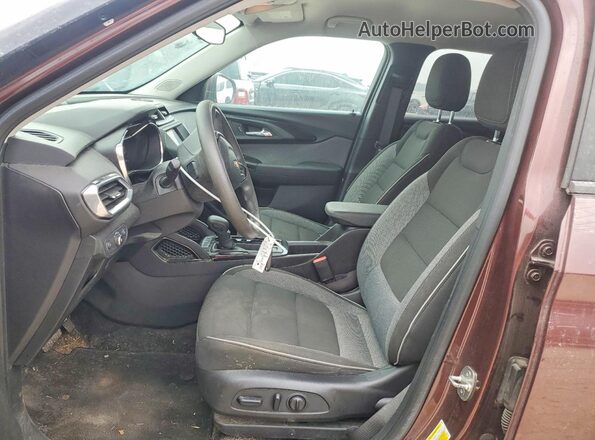 KL79MPSL8NB058961 2022 CHEVROLET TRAILBLAZER Maroon Widok wnętrza z przodu