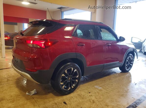 KL79MPSLXMB124621 2021 CHEVROLET TRAILBLAZER Красный Задняя правая четверть
