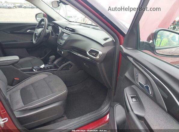 KL79MRSL0NB092856 2022 CHEVROLET TRAILBLAZER Бордовый Вид салона спереди
