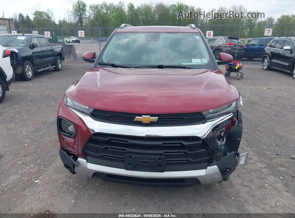 KL79MRSL0NB092856 2022 CHEVROLET TRAILBLAZER Бордовый Вид задней части салона