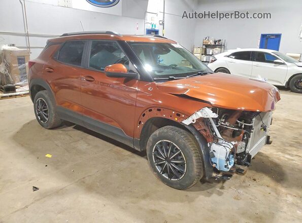 KL79MRSL3MB090873 2021 CHEVROLET TRAILBLAZER Orange Przód prawy