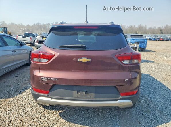 KL79MRSL8NB018150 2022 CHEVROLET TRAILBLAZER Бордовый Вид сзади
