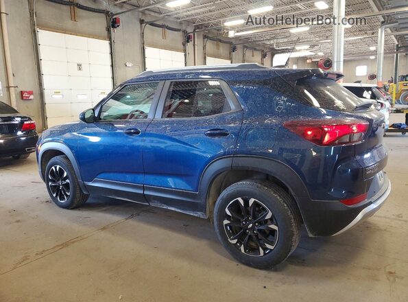 KL79MRSL9MB015272 2021 CHEVROLET TRAILBLAZER Синий Задняя левая четверть