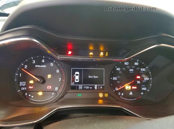 KL79MRSL9MB015272 2021 CHEVROLET TRAILBLAZER Синий Вид щитка приборов