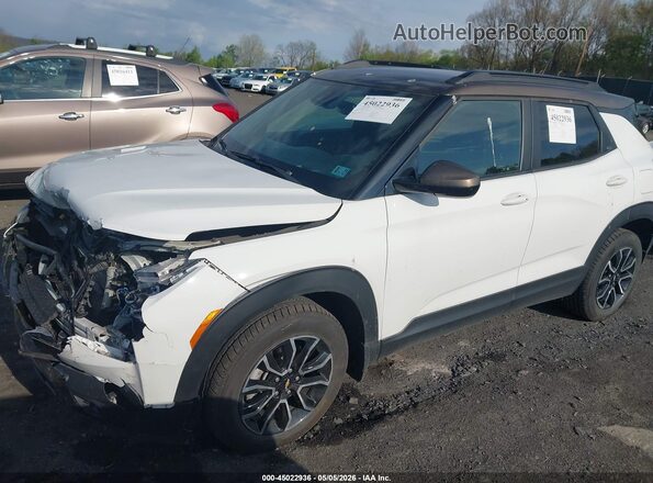 KL79MSSL2MB116452 2021 CHEVROLET TRAILBLAZER White Vista tres cuartos delantera izquierda