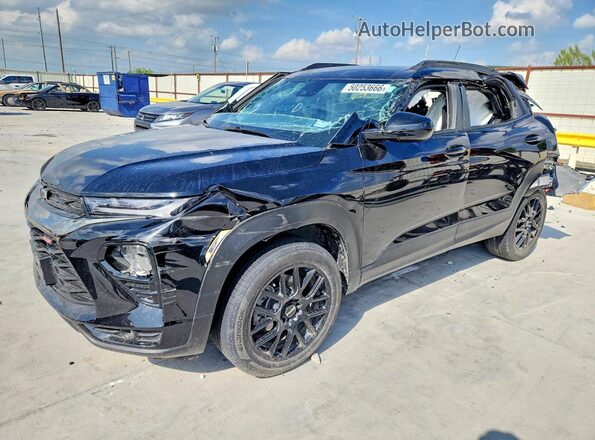 KL79MTSL2NB067776 2022 CHEVROLET TRAILBLAZER Black Передня ліва чверть