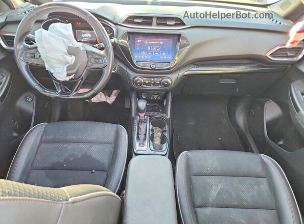 KL79MTSL6MB003867 2021 CHEVROLET TRAILBLAZER White Widok deski rozdzielczej