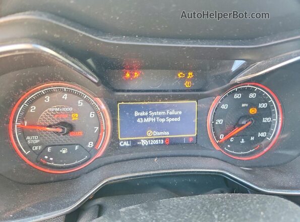 KL79MTSL6MB003867 2021 CHEVROLET TRAILBLAZER White Widok zestawu wskaźników