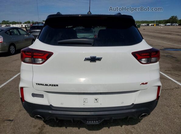 KL79MTSL6MB070226 2021 CHEVROLET TRAILBLAZER White უკანა ხედი