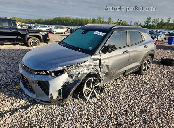 KL79MTSL6MB099788 2021 CHEVROLET TRAILBLAZER Gray Передня ліва чверть