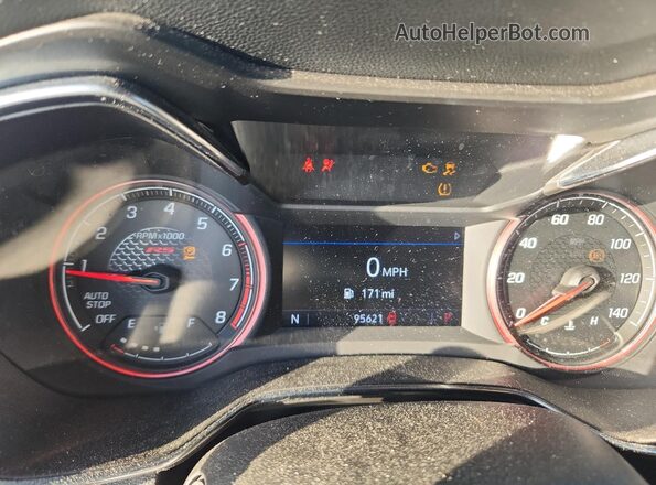 KL79MTSL6MB099788 2021 CHEVROLET TRAILBLAZER Gray Вид щитка приладів