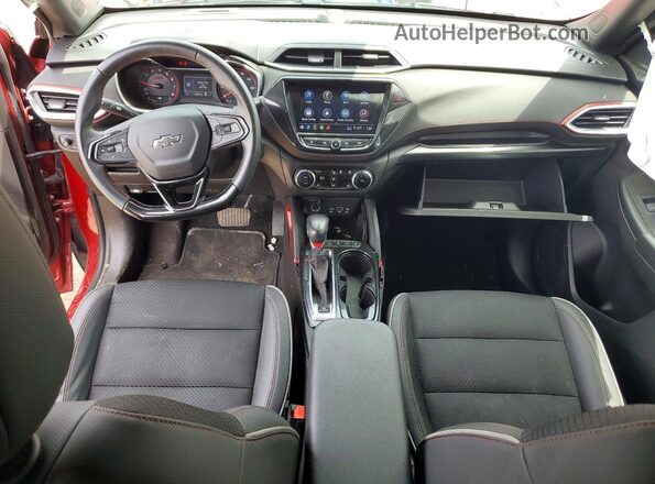 KL79MTSL9MB141841 2021 CHEVROLET TRAILBLAZER Red წინა პანელის ხედი