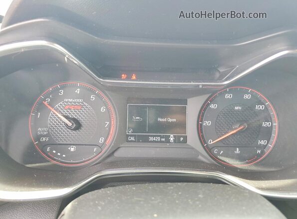 KL79MTSL9MB141841 2021 CHEVROLET TRAILBLAZER Red ხელსაწყოთა პანელის ხედი